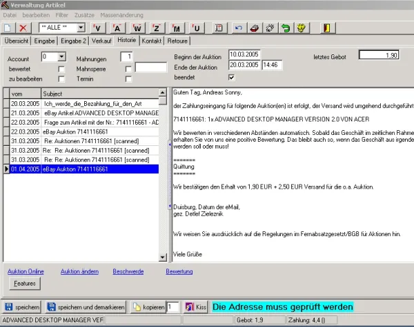 Auktionator Pro 3.7 & AdDeal: eBay-Verkäufer sparen 70 bis 80 Prozent ihrer Zeit Bild: Auktionator Pro 3.7 & AdDeal: eBay-Verkäufer sparen 70 bis 80 Prozent ihrer Zeit