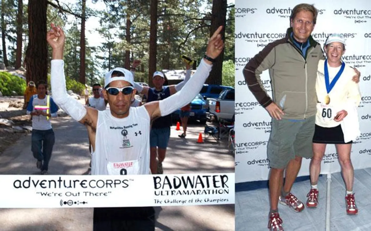 Jeder Läufer hat gegen sich selbst gewonnen, wenn er die Ziellinie überquert hat. Jorge Pacheco in der Siegerzeit von 23:20:16. Mary Campbell Gorski gewann in 45:59:43 gegen sich selbst und wird vom R