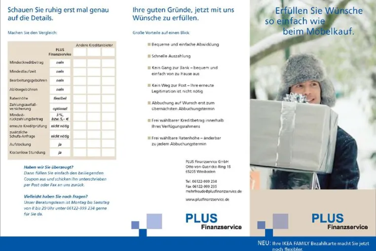 Bild: blauelinie begleitet die Einführung des neuen Direktkredits für Inhaber der IKEA FAMILY Card