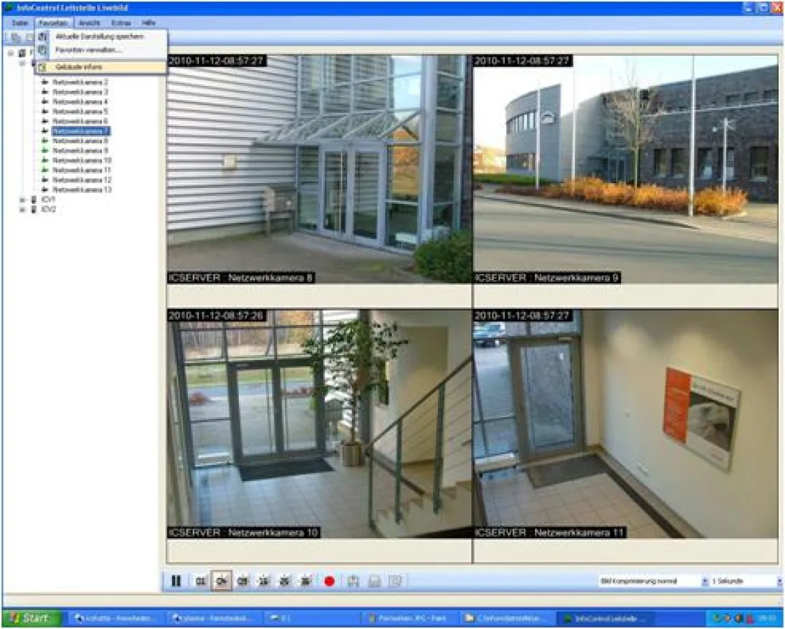 Die Leitstellensoftware mit dem virtuellen Wächterrundgang ermöglicht über weite Entfernungen hinweg