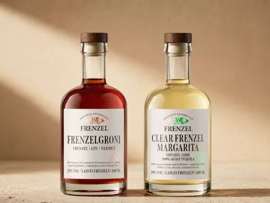 Bild: FRENZEL bringt FRENZELGRONI und CLEAR FRENZEL MARGARITA im neuen italienischen Design heraus