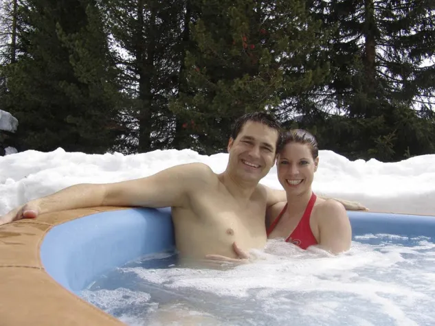 Bild: Softub im Winter: Training für die Abwehrkräfte