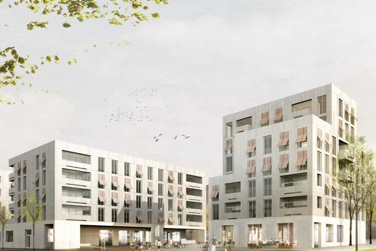 Bild: Wohn- und Geschäftshaus Erlangen: 2. Preis für ksg