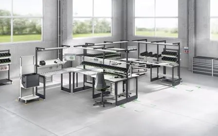 Bild: avero, neues Arbeitsplatzsystem von bott auf der productronica