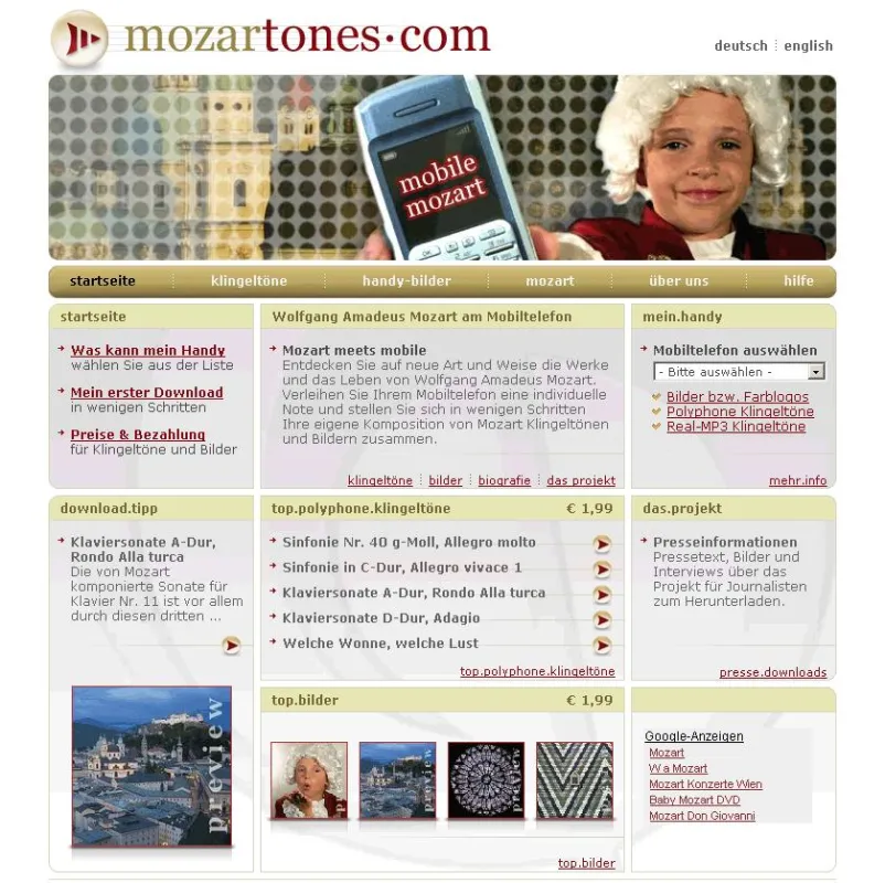 mozartones.com - mozart wird mobil