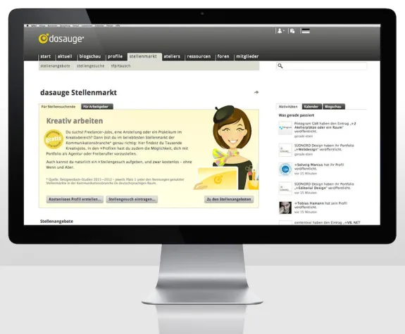 Bild: dasauge ist „Top-Karriereportal 2015“