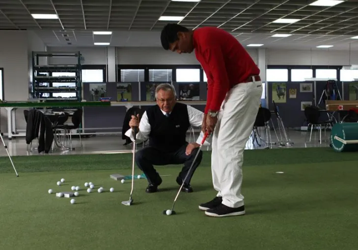 Bild: 3 Tage Intensivtraining: Indischer Nationalspieler Gagan Verma zu Gast in der Kramski Putting Academy