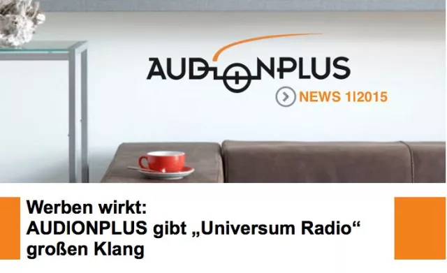 Bild: Werben wirkt: AUDIONPLUS gibt „Universum Radio“ großen Klang