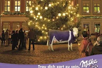 Milka sammelt zarte Weihnachtswünsche in Leipzig Bild: Milka sammelt zarte Weihnachtswünsche in Leipzig