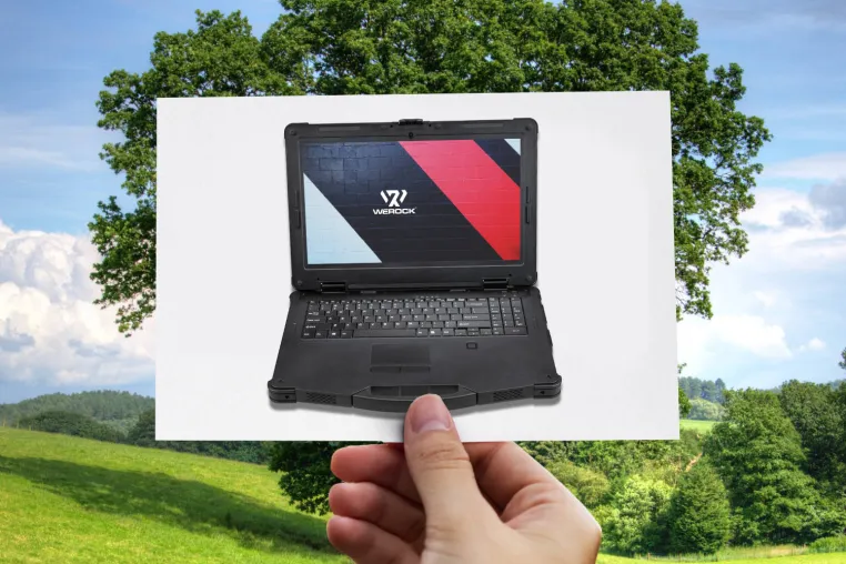 WEROCK präsentiert CO2-neutrales Industrienotebook Bild: WEROCK präsentiert CO2-neutrales Industrienotebook