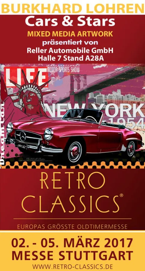 Burkhard Lohren - Paderborner Künstler auf der Retro Classics in Stuttgart