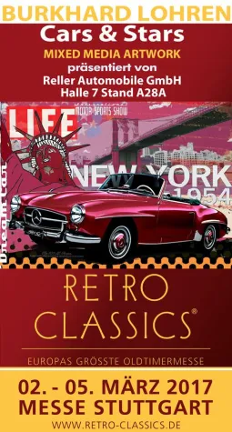 Retro Classics 2017 - automobile Klassiker treffen auf moderne Kunst Bild: Retro Classics 2017 - automobile Klassiker treffen auf moderne Kunst