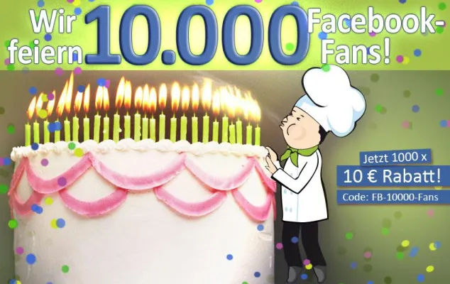 Bild: KOCHSCHULE.de feiert 10.000 Fans auf Facebook