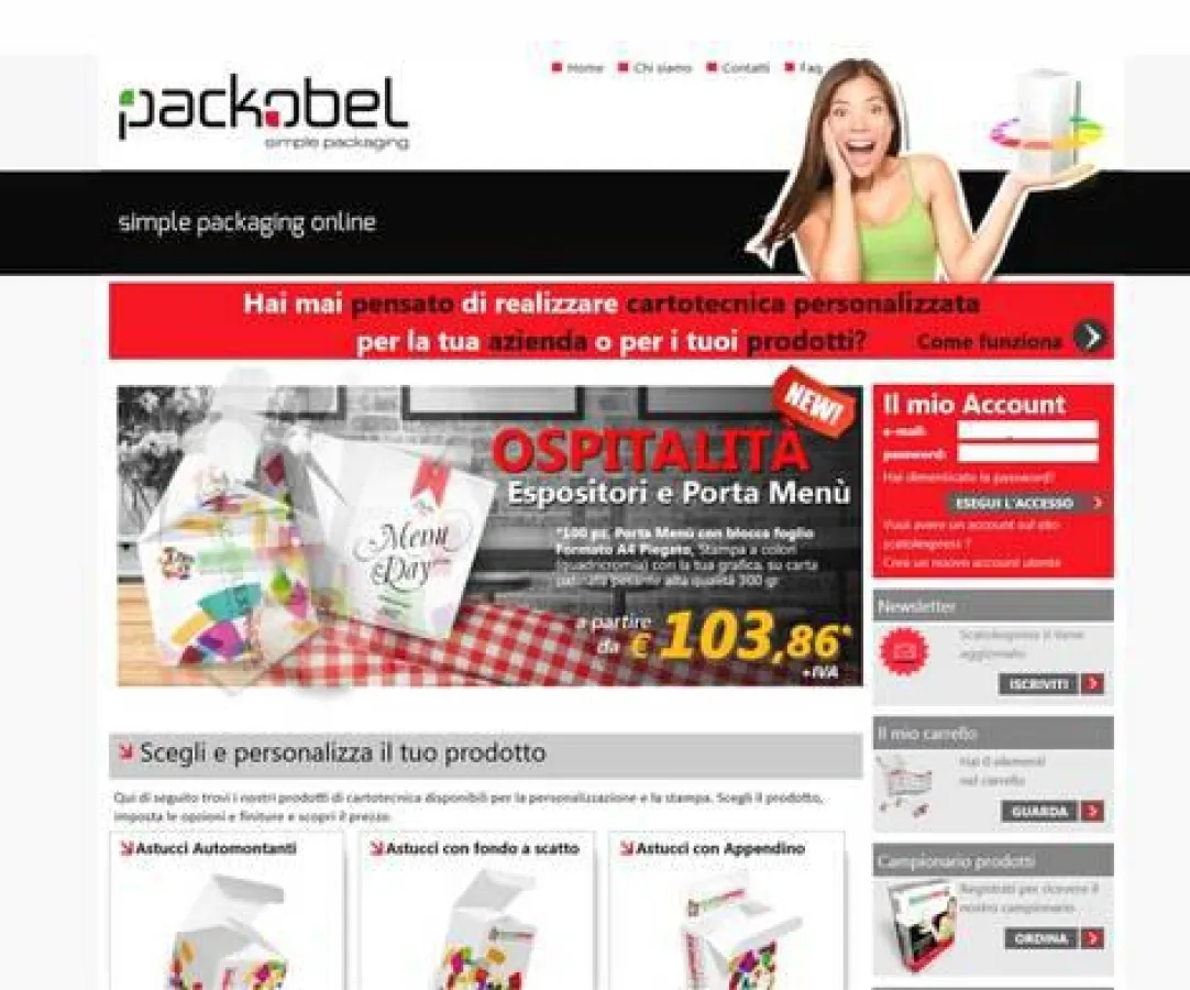 Packobel - der neue Onlineshop für bedruckbare Verpackungen