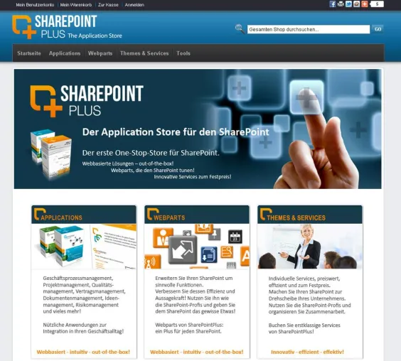 SharePoint Plus Store für Komponenten, Webparts und Services öffnet seine Tore Bild: SharePoint Plus Store für Komponenten, Webparts und Services öffnet seine Tore