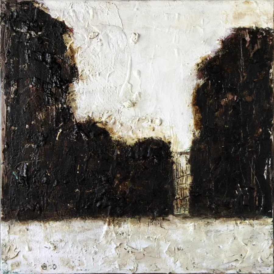 Dieter Beirich - Parklandschaft im Winter - Kunstverein Meißen