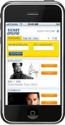 Bild: adesso mobile vervollständigt Vertriebswege von Ticket Online mit mobilem Internetportal