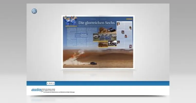Zusammenarbeit ausgebaut: Volkswagen Mitarbeiterzeitung autogramm durch ePaper ergänzt Bild: Zusammenarbeit ausgebaut: Volkswagen Mitarbeiterzeitung autogramm durch ePaper ergänzt