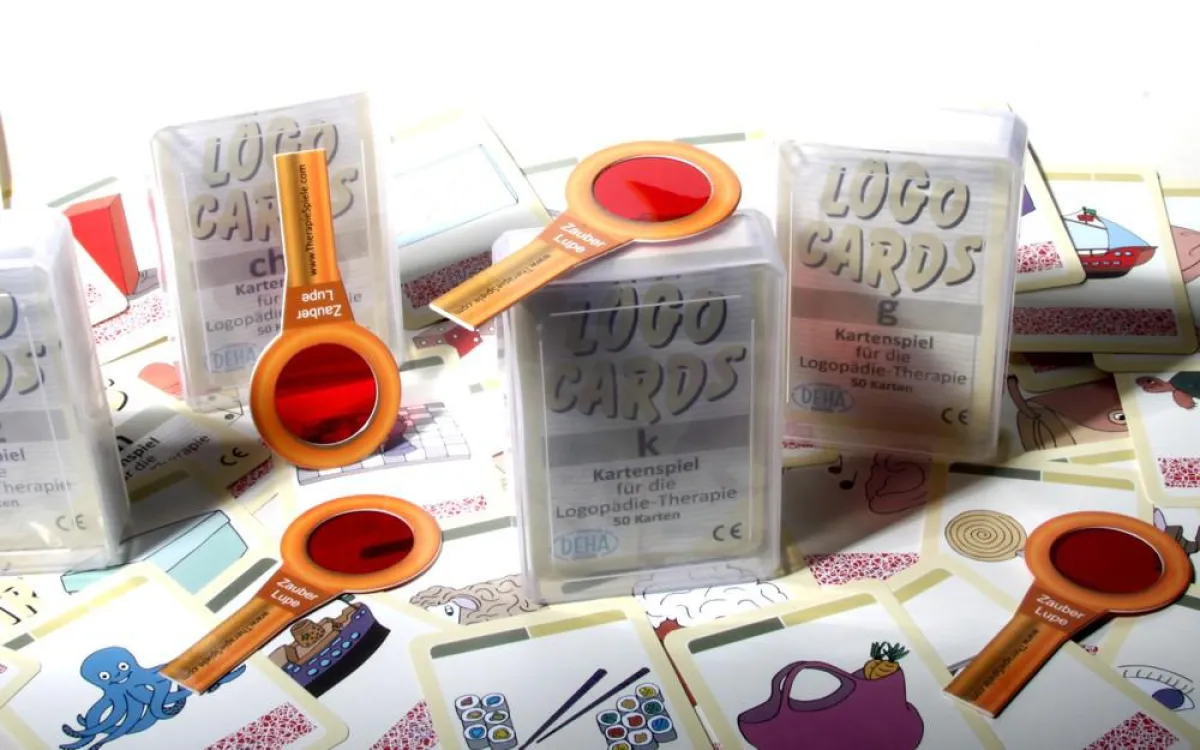 LogoCards-Kartenspiele und Zauberlupen