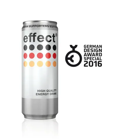 Bild: effect® Energy Drink gewinnt German Design Award 2016