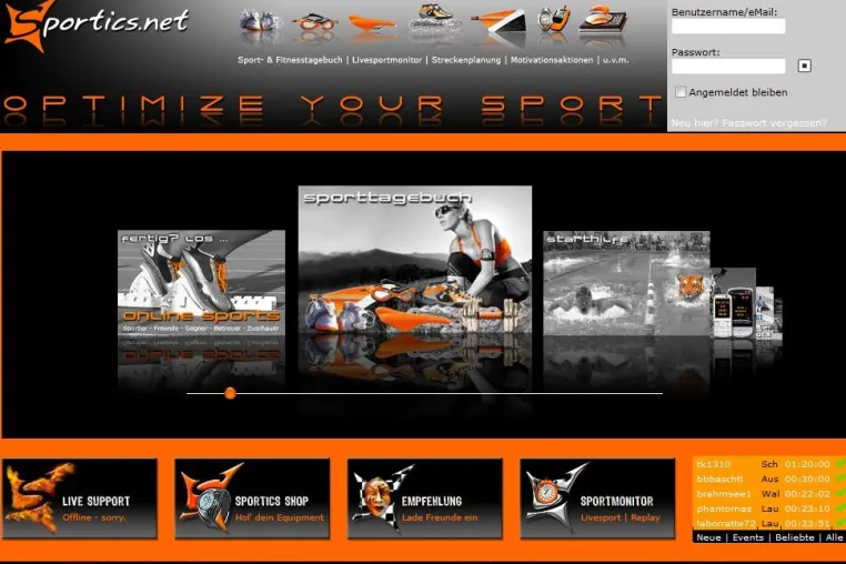 Echtzeitübertragung: Sportics.net verbindet Sport und Internet Bild: Echtzeitübertragung: Sportics.net verbindet Sport und Internet