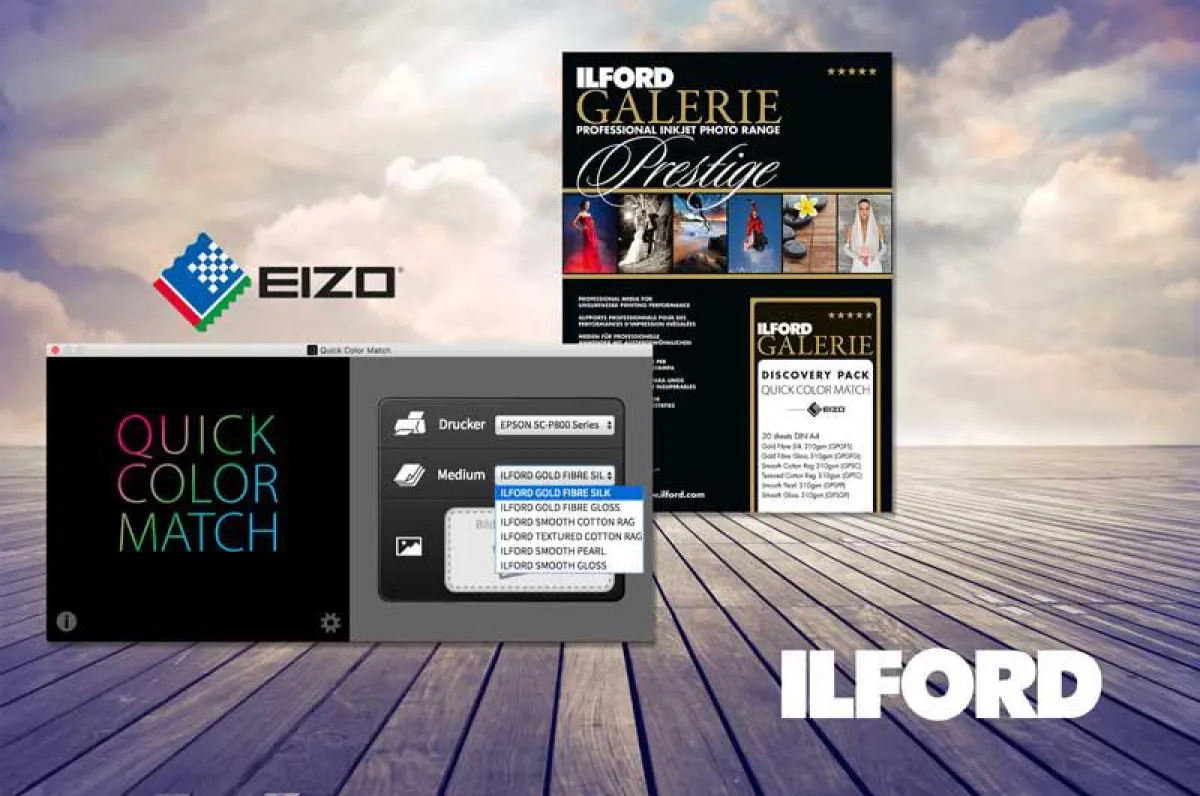 Anwenderfreundliche Farbmanagement-Software: Quick Color Match von Eizo für Ilford.