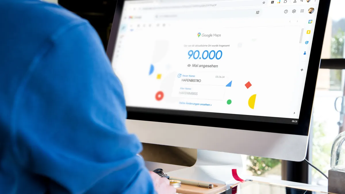 Der neue Google-Maps-Eintrag „HAFENBISTRO“ in Loitz erreicht 90.000 Ansichten: Wandel vom Imbiss zur (© DREIFISCH)