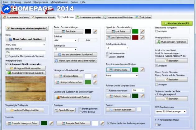 Homepage Software – HomepageFIX 8.0.3 Bild: Homepage Software – HomepageFIX 8.0.3