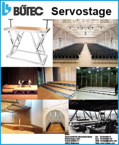 Bild: BÜTEC SERVOSTAGE-die Nummer 1 der stationären,manuell betriebenen Bühnensysteme aus der Produktserie von BÜTEC