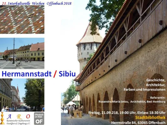 Bild: Hermannstadt / Sibiu - Präsentationsvortrag und Dokumentarfilm - 21.09.2018, Offenbach Zentrum
