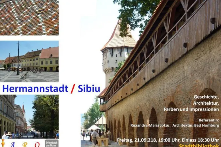 Bild: Hermannstadt / Sibiu - Präsentationsvortrag und Dokumentarfilm - 21.09.2018, Offenbach Zentrum