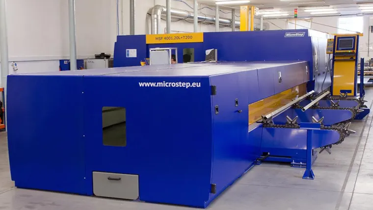Höchste Präzision mit neuer Laserschneidanlage von MicroStep zum Rohrschneiden und Profilschneiden Bild: Höchste Präzision mit neuer Laserschneidanlage von MicroStep zum Rohrschneiden und Profilschneiden