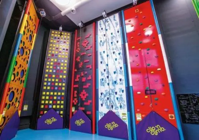 Bild: Gut gesichert hoch hinaus