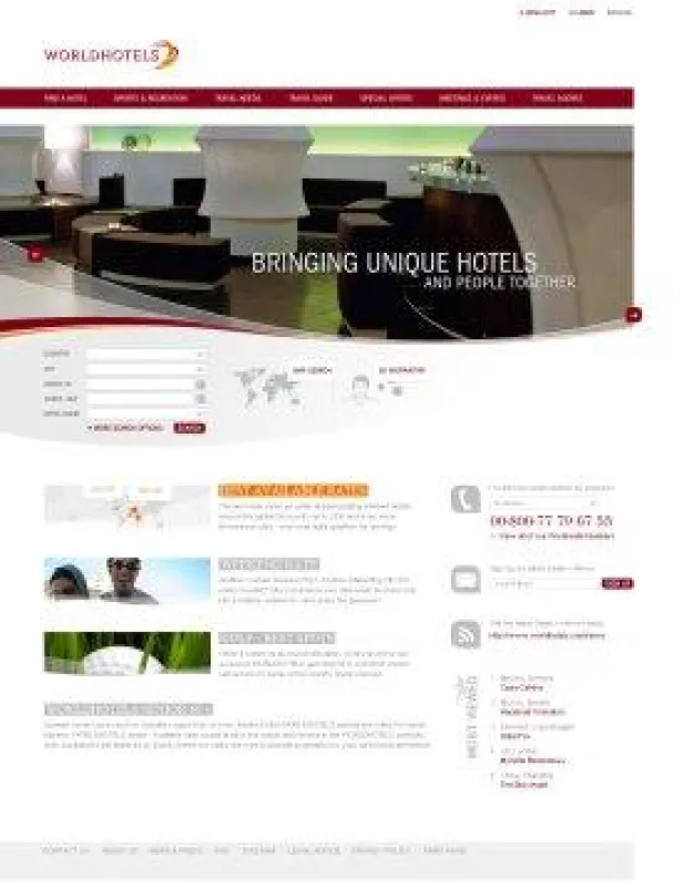 Relaunch von worldhotels.com: Innovative Suchfunktionen und Features