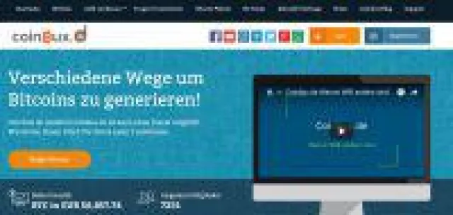 Bild: coinbux.de - Die einfache Art um Bitcoins zu generieren