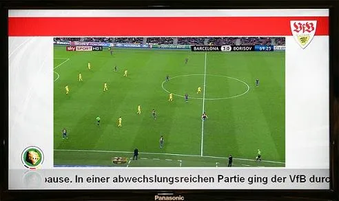 Bild: VfB Stuttgart startet mit IPTV und Digital Signage in die Fussballsaison 2012