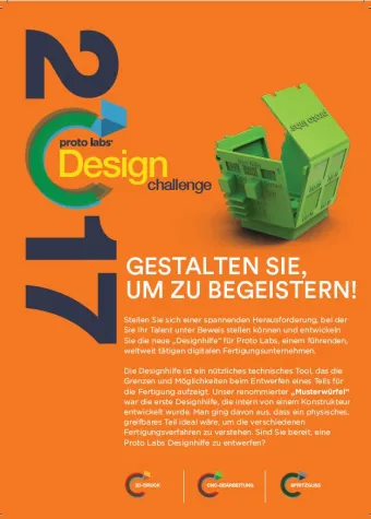 Proto Labs Design Challenge zum 3D-Druck Bild: Proto Labs Design Challenge zum 3D-Druck