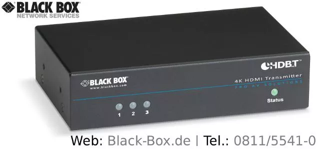 Bild: Neuer 5Play-Extender von Black Box überträgt HDMI- und IT-Signale sowie Strom über nur ein Kabel