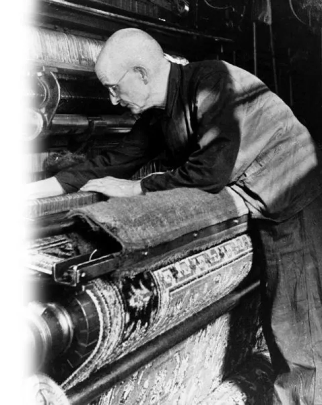 Mit Webern aus England begründete Vorwerk 1883 die industrielle Teppichfertigung in Deutschland (Foto: Vorwerk)