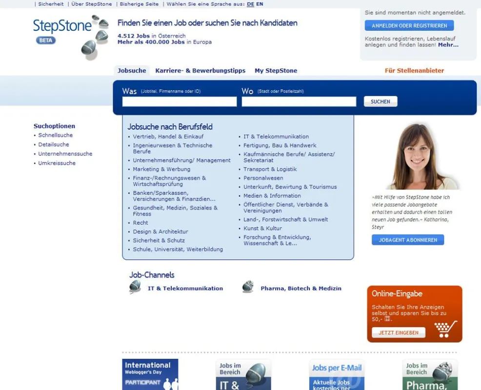 Mit neuer Suche und Google Maps: Die neue Website von StepStone.at
