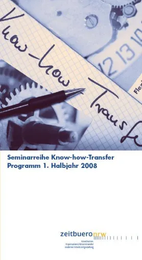 "Gestaltung von Nacht- und Schichtarbeit" erstes Thema im Know-how-Transfer 2008 des Zeitbüro NRW Bild: "Gestaltung von Nacht- und Schichtarbeit" erstes Thema im Know-how-Transfer 2008 des Zeitbüro NRW