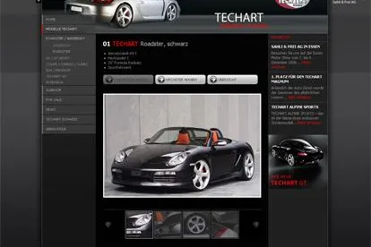 Turbo Umsetzung der Webseite von TECHART Schweiz by Sahli und Frei AG Bild: Turbo Umsetzung der Webseite von TECHART Schweiz by Sahli und Frei AG