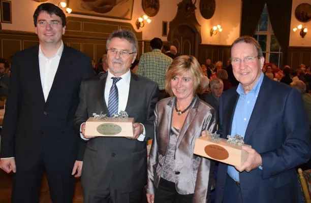 Bild: Verleihung des Krenkl-Preises an Werner Dietrich und Ulrich Chaussy durch die SPD im Münchner Süden
