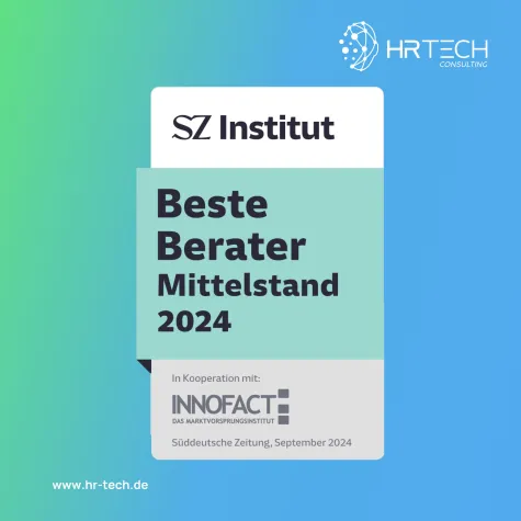 Bild: HR Tech Consulting als einer der „Besten Berater Mittelstand 2024“ ausgezeichnet