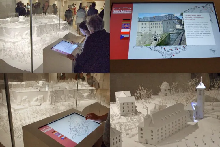 Modell der Festung Königstein nutzt Touchscreen-Terminal von Haase & Martin für LED Steuerung Bild: Modell der Festung Königstein nutzt Touchscreen-Terminal von Haase & Martin für LED Steuerung