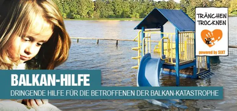 Bild: Regine Sixt Kinderhilfe Stiftung hilft Flutopfern auf dem Balkan