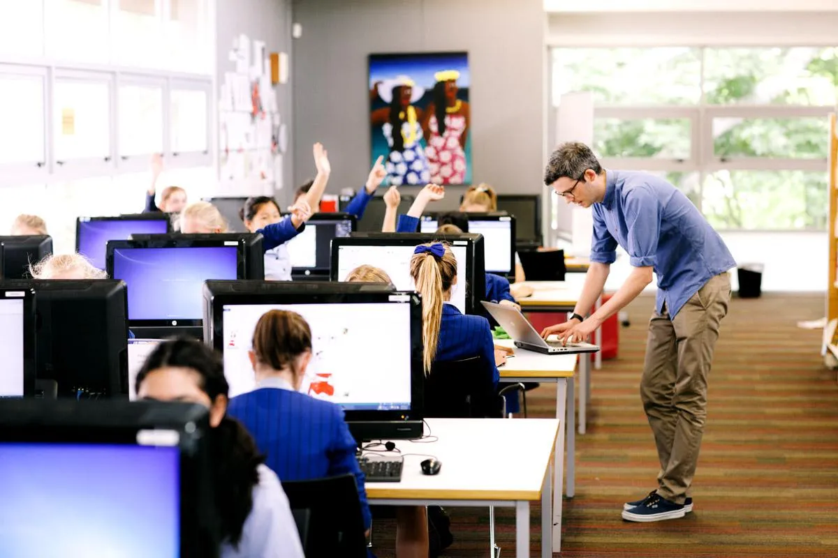 Moderner Unterricht mit PCs in Auckland/Neuseeland am St. Mary`s College