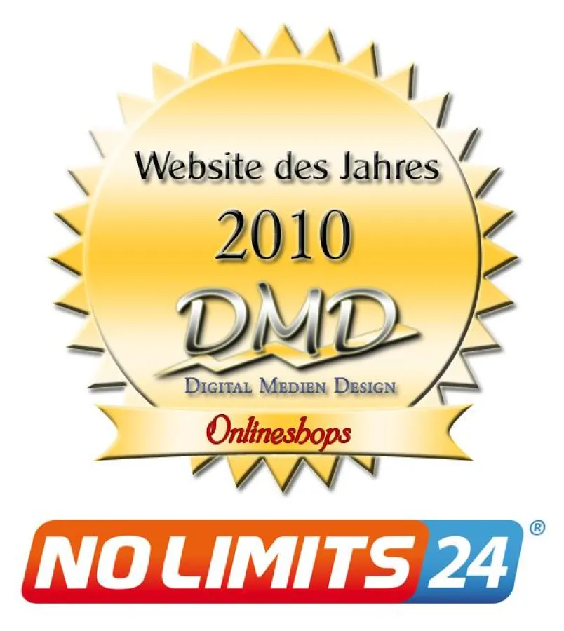 Erlebnisgeschenke-Portal NoLimits24.de als bester Onlineshop 2010 ausgezeichnet