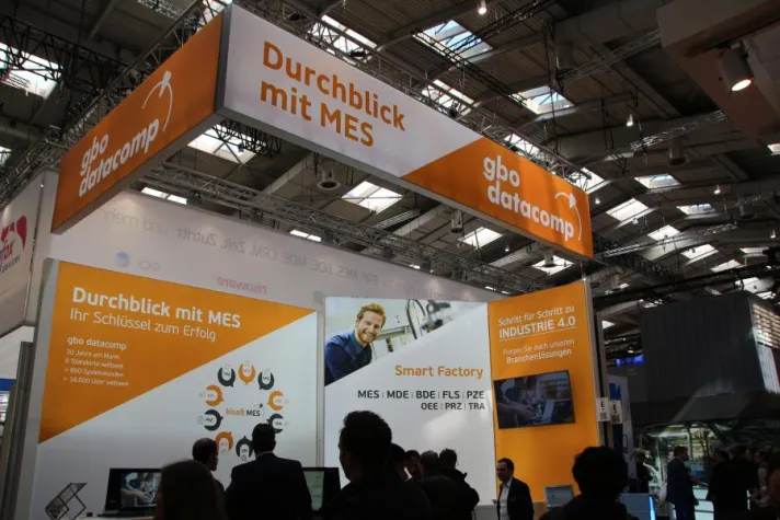 Bild: gbo datacomp mit bisoftMES erfolgreich auf Hannover Messe