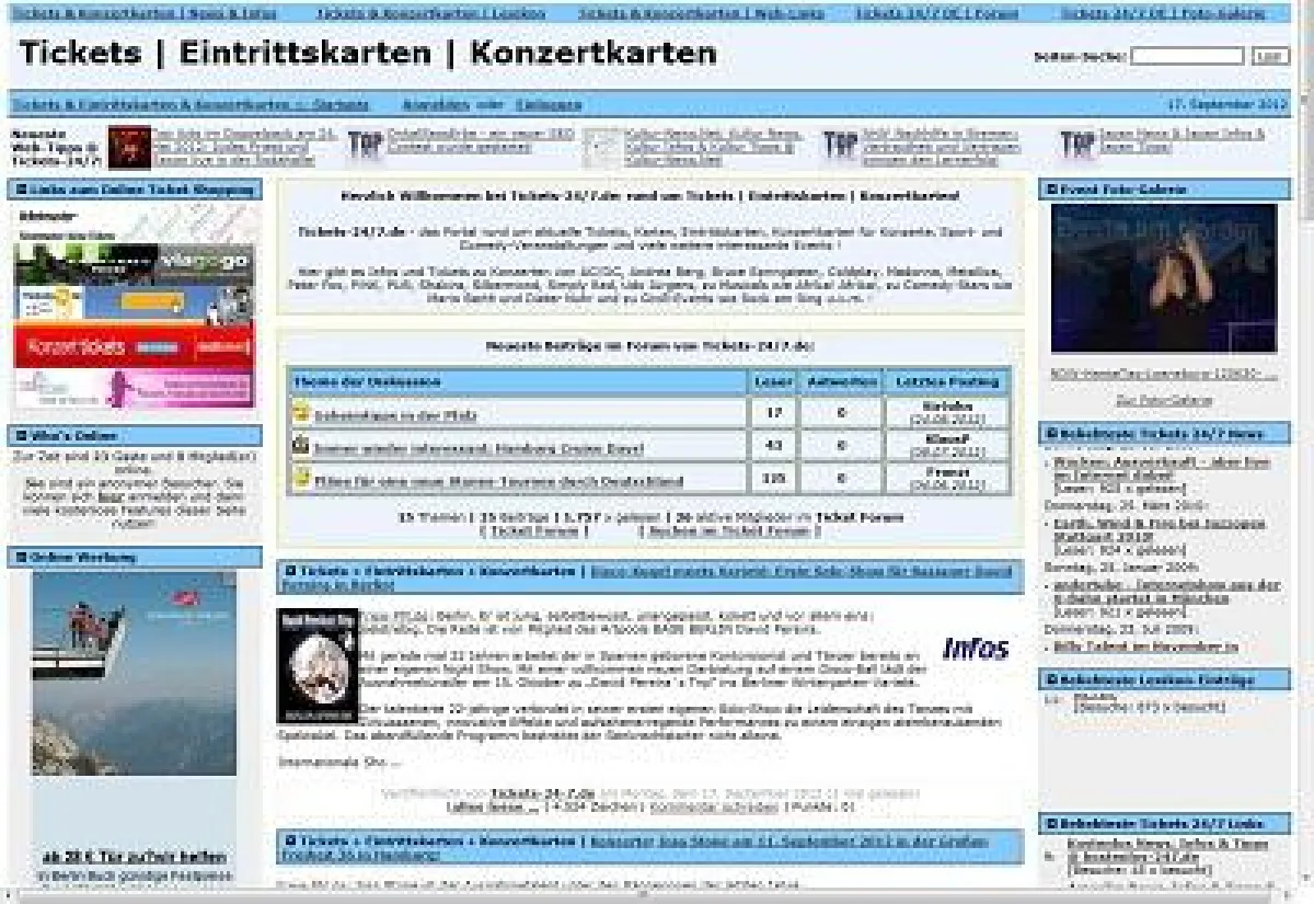 Tickets-247.de Screenshot